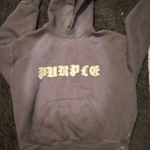 Purple Graphic Hoodie